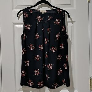 LOFT Outlet Pleat Neck Shell